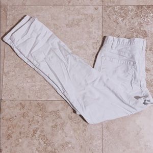 LOFT white boyfriend jeans size 2